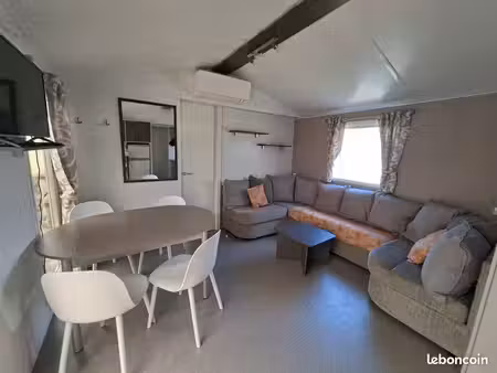 mobil-home 3 chambres – 6 personnes – camping la réserve à gastes – lac  forêt & océan