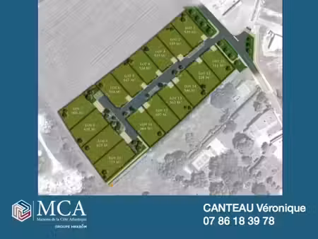 vente terrain 624 m² à meursac (17120)  66 500 €