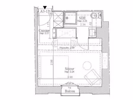 location appartement 1 pièce 18 m² à montpellier (34000)  685 €