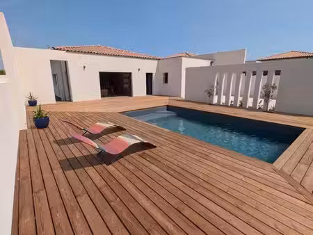 maison plain pied neuve hors lotissement 4ch piscine vue dégagée et frais de notaire rédui