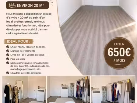 location espaces showroom - bureau