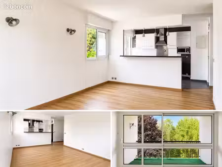 f3 lumineux 67 m² – 2 balcons  cave  vue parc  résidence sécurisée