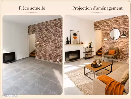 très belle maison totalement rénovée – 2 chambres – jardin plein sud - parking