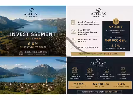 investisseur ensemble immobilier mixte 3 locaux + t4 + f