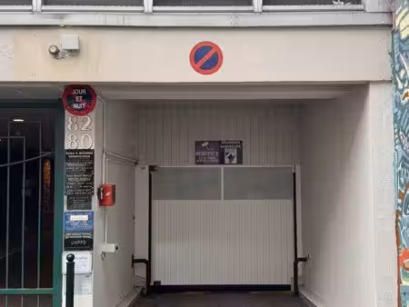 parking sécurisé à vendre (8 3% net)- idéal investisseur - bastille / rue de la roquette p