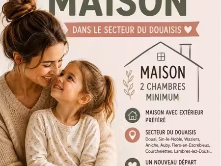 recherche une maison avec extérieur
