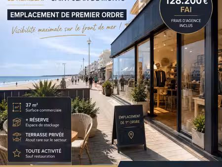 local commercial face à l'océan