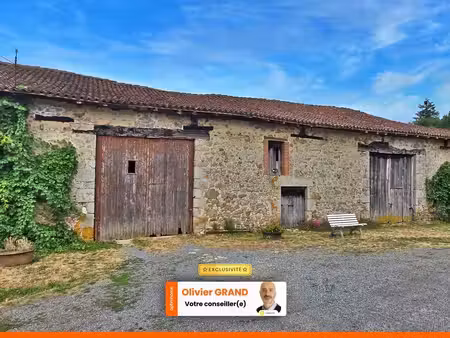 grange 2 pieces + terrain agricole ~ 1.4ha avec pecherie - environnement calme et...