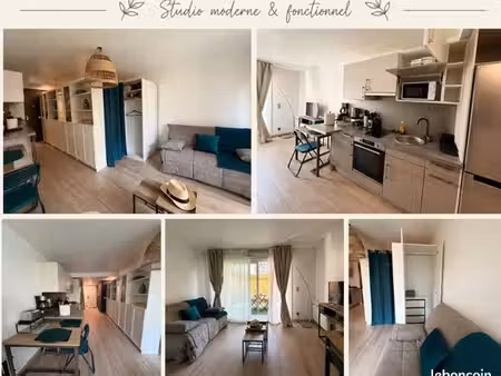meublé premium 34 m² • terrasse 11 m² • parking • ménage inclus