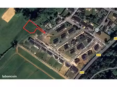 ? terrain constructible viabilisé de 688 m² – fontaine-henry