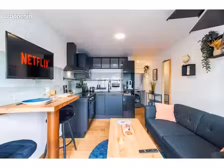 appartement meublé neuf 15 minutes uco/ face gare