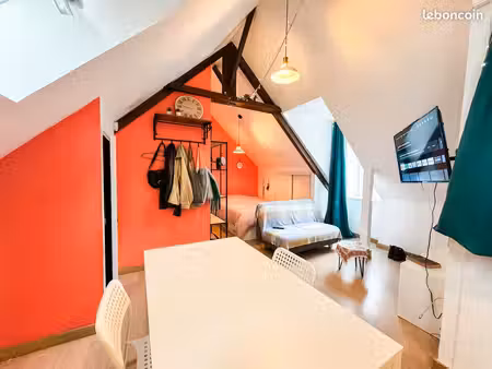 appartement meublé 20m2 guingamp 15min uco/ 5min centre ville / parking / wifi