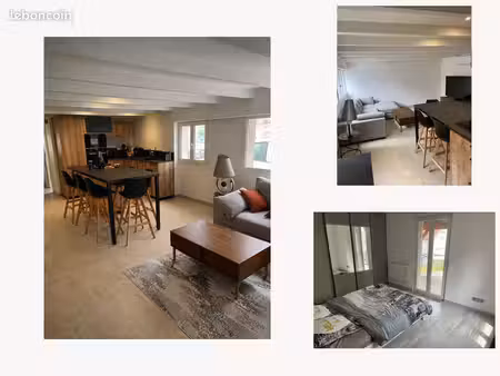 maison rénovée ~80 m² – 2 chambres + mezzanine – terrasse & 2 stationnements – arches