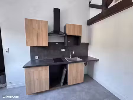 studio meublé  21.5m2 (28m2 au sol)  dpe d minimum (en cours)  entièrement rénové à neuf
