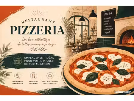 pizzeria  restaurant 100 m² la jarrie