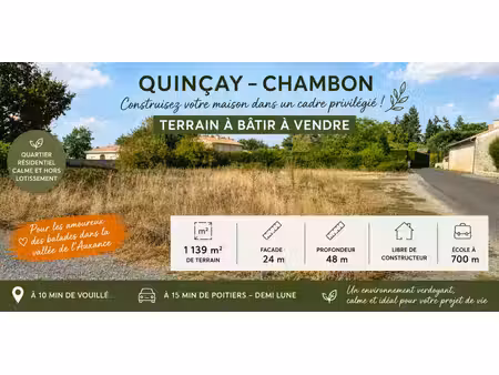 terrain constructible - hors lotissement - proche ecole - partiellement viabilisé