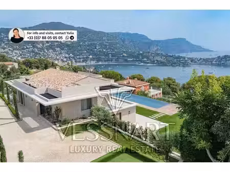 villa contemporaine face à saint-jean-cap-ferrat