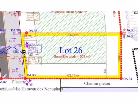terrain prêt à construire à jans