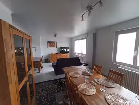 appartement 76m2 t2/t3 meublé   couple d'étudiants admis   loyer et charges comprises limi