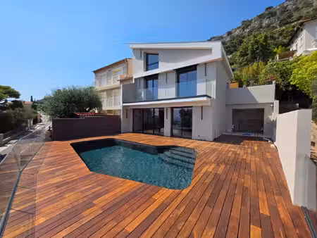 beaulieu-sur-mer  maison contemporaine avec piscine et vue mer panoramique