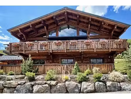 les gets - chalet prestige de 500m² - 7 chambres - espace bien-être - vue piste