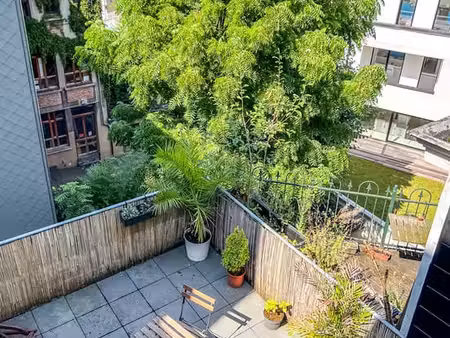 quartier eu - duplex dernier étage avec grande terrasse