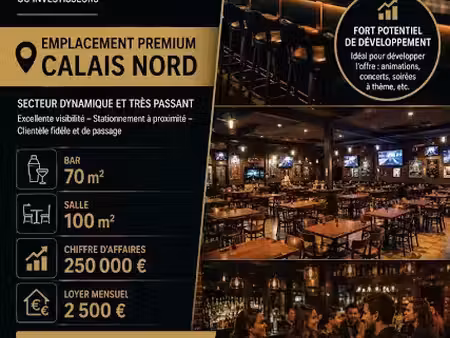 vente locaux professionnels 0 pièces à calais (62100)  210 000 €