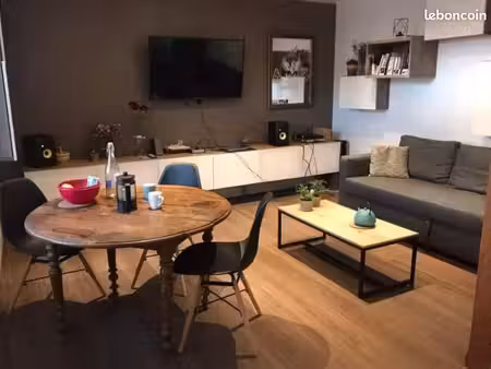 maison partiellement meublée 55 m² avec jardin au bord de la rivière – alençon montsort