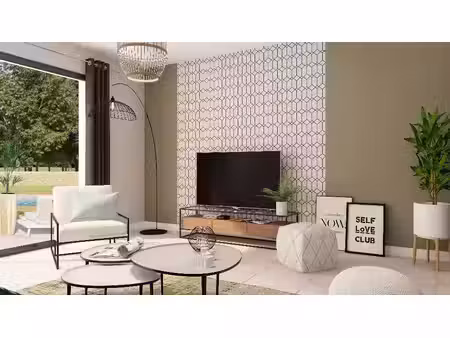 terrain avec maison neuve à vendre