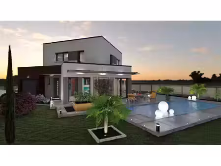 terrain avec maison neuve à vendre