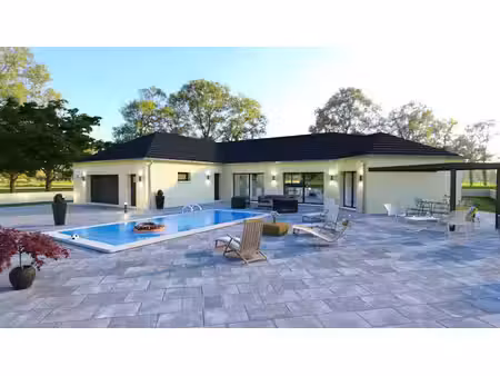 terrain avec maison neuve à vendre