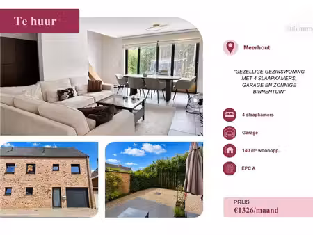 maison à louer à meerhout € 1.326 (kczcp) - sublimmo | zimmo