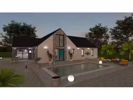 terrain avec maison neuve à vendre