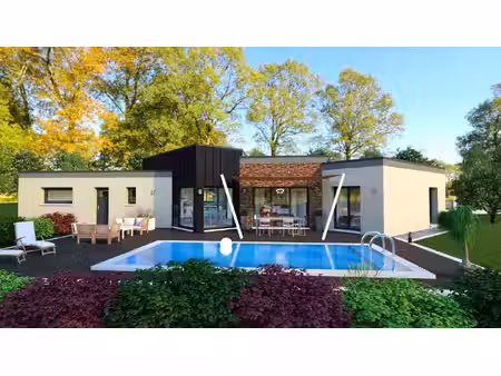 terrain avec maison neuve à vendre