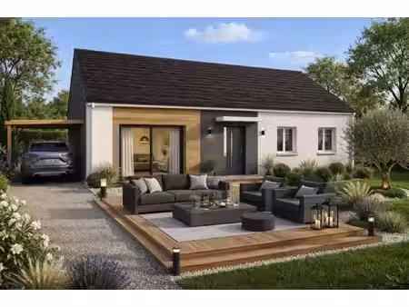 terrain avec maison neuve à vendre