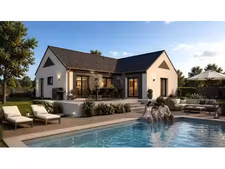 terrain avec maison neuve à vendre