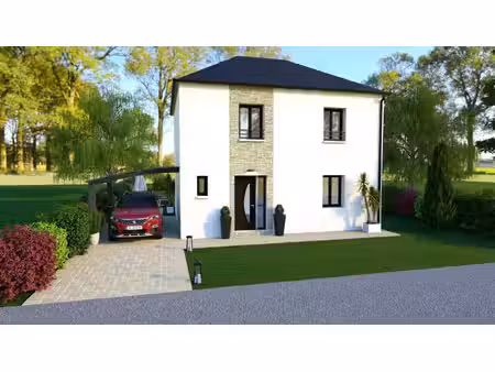 terrain avec maison neuve à vendre