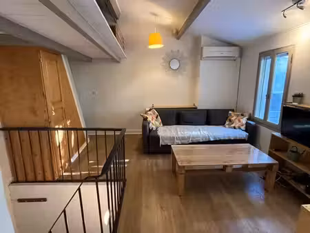vends studio 23m2 avec mezzanine et terrasse quartier roquette