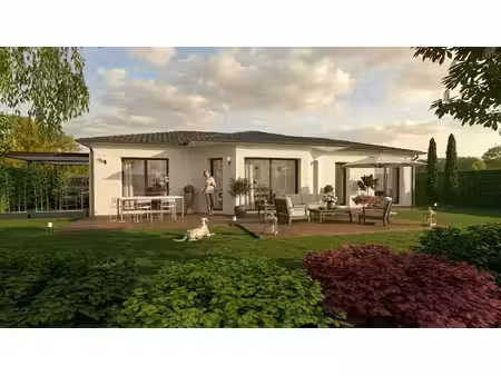 terrain avec maison neuve à vendre
