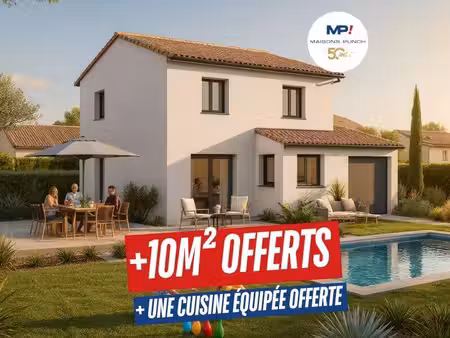 terrain avec maison neuve à vendre