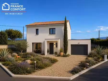 terrain avec maison neuve à vendre