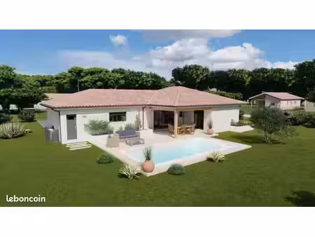 projet de construction d'une maison 111 m² avec terrain à roquefort (40)