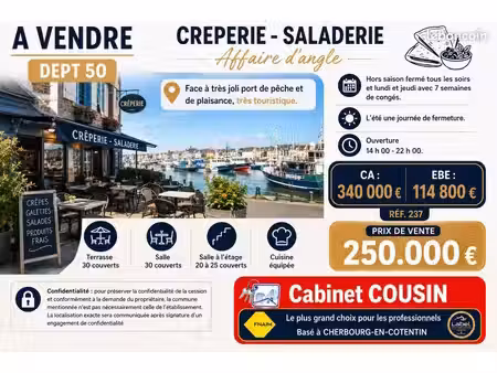 fonds de commerce crêperie saint vaast la houge
