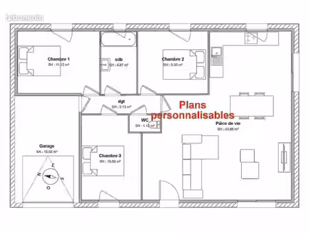 maison 5 pièces 82 m²
