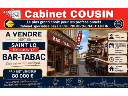 fonds de commerce bar 80 m²
