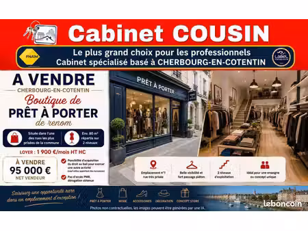fonds de commerce prêt-à-porter 80 m²