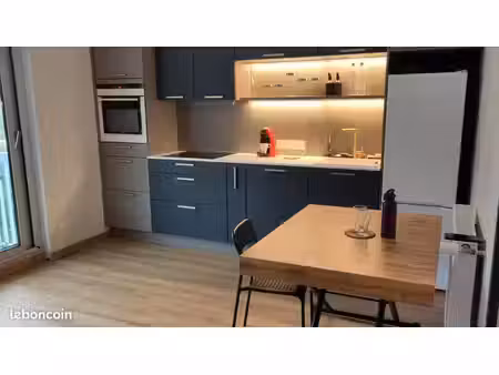 appartement 2 pièces meublé de 37 m² – entièrement rénové – balcon  cave et parking