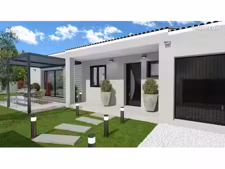 maison neuve 90 m² avec terrain viabilisé 415 m² à pollestres (66450) – 3 chambres  garage