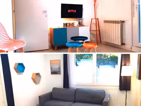 t2 meublé et cosy  jardin  salle de sport