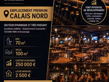 bar  fonds de commerce calais